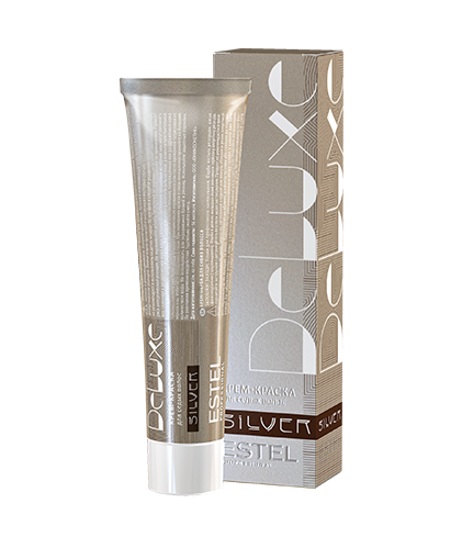 Крем-краска DeLuxe Silver 10/36 светлый блондин золотисто-фиолетовый для 100% седины