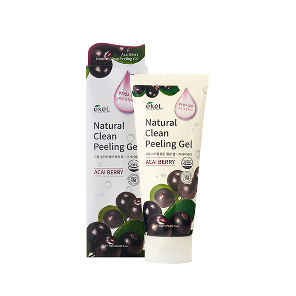 Пилинг-скатка с экстрактом ягод асаи Natural Clean peeling gel Acai Berry EKEL