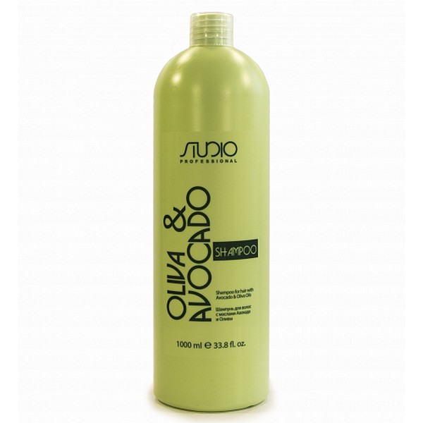 Шампунь для волос с маслами Авокадо и Оливы Studio Professional, 1000 мл Kapous
