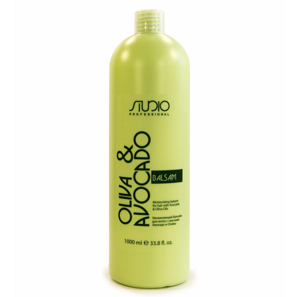 Увлажняющий бальзам для волос с маслами Авокадо и Оливы линии Studio Professional, 1000 мл Kapous