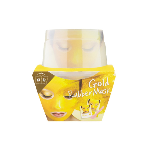 Альгинатная маска c коллоидным золотом (пудра+активатор) Gold Rubber Mask Lindsay