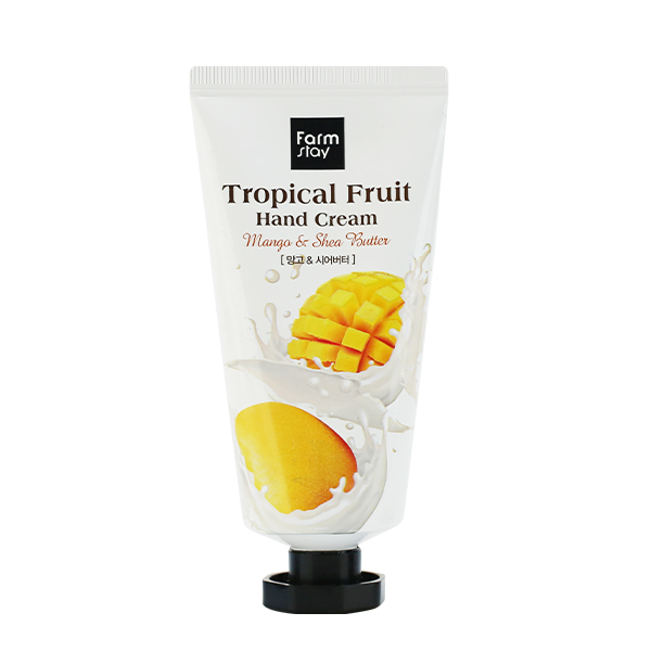 Крем для рук с манго и масло ши - Tropical fruit hand cream 50 мл FarmStay 