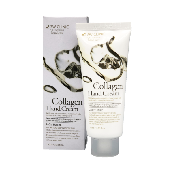 Увлажняющий крем для рук с коллагеном Moisturizing Collagen Hand Cream 3W CLINIC